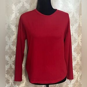 Banana Republic Red Long Sleeve Top